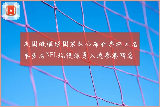 美国橄榄球国家队公布世界杯大名单多名NFL现役球员入选参赛阵容